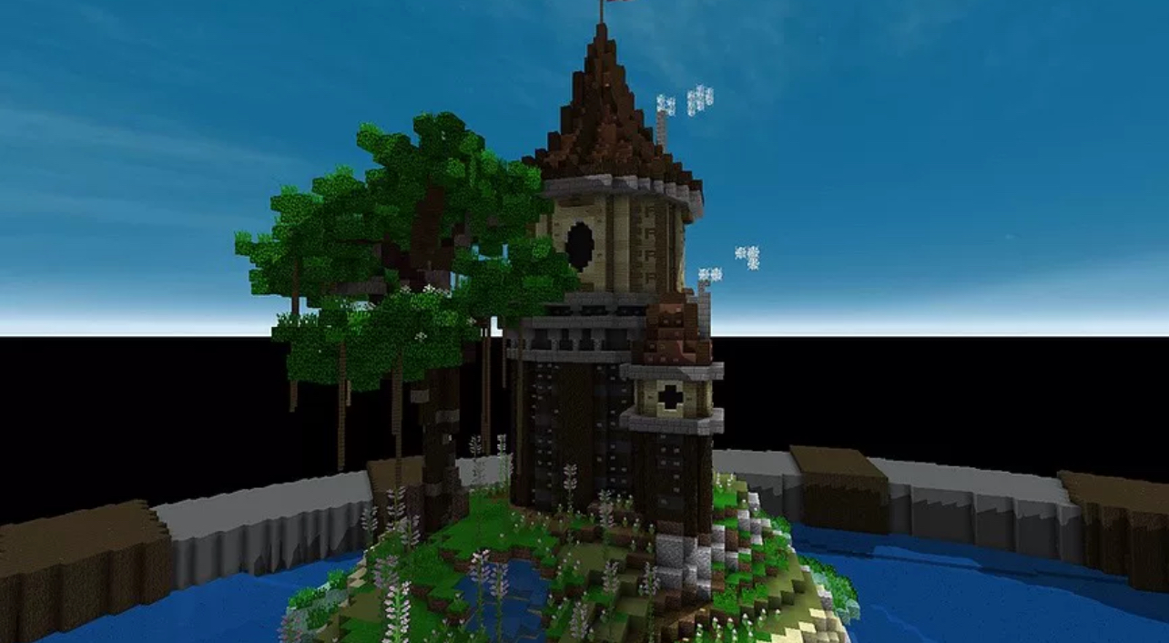 我的世界地图 - 橙色屋顶 [ 海岛 / 船 / 大厅 ]-方块星球 - 我的世界论坛