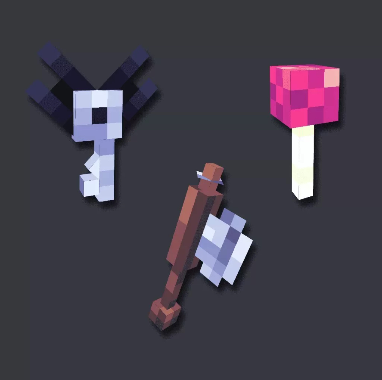 我的世界装饰模型 - 宝箱和钥匙 [第2卷]-方块星球 - 我的世界论坛