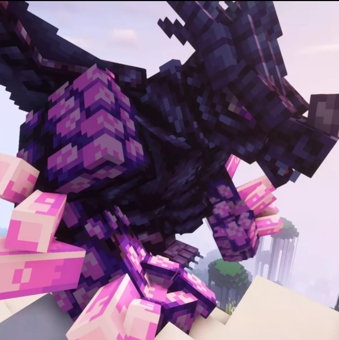 我的世界生物模型 - 紫水晶龙-方块星球 - 我的世界论坛