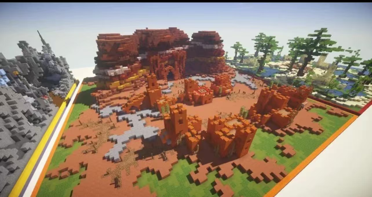 我的世界地图 - 4 X 山丘之王-方块星球 - 我的世界论坛