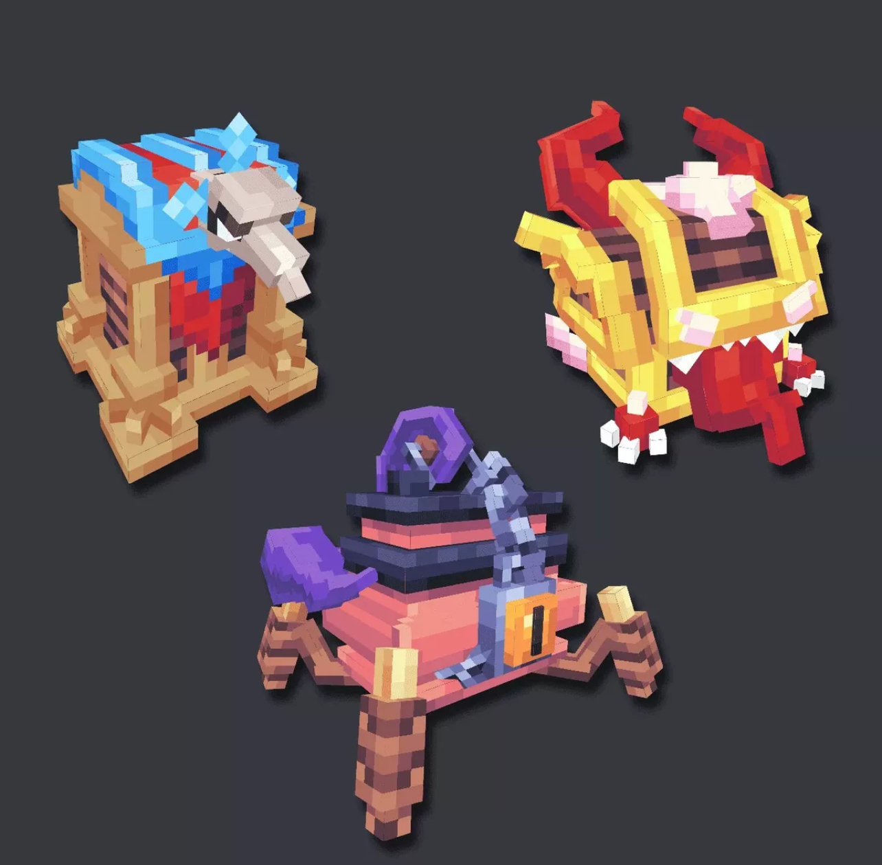 我的世界装饰模型 - 宝箱和钥匙 [第2卷]-方块星球 - 我的世界论坛