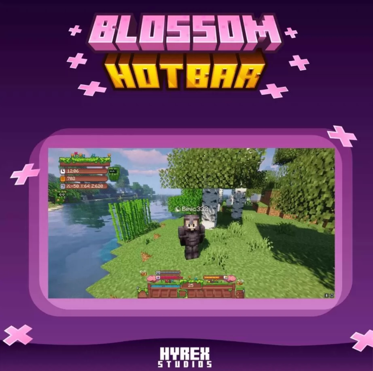 我的世界材质贴图 - 春季HUD包-方块星球 - 我的世界论坛