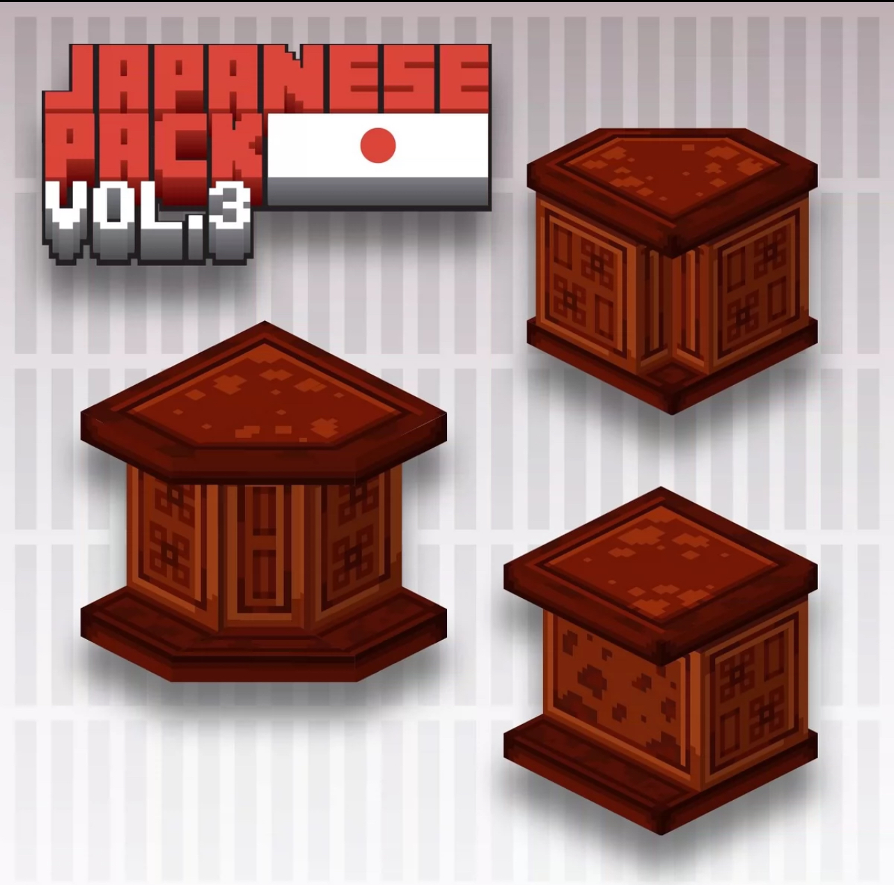 我的世界家具模型 - 日本装饰包 [第3卷]-方块星球 - 我的世界论坛