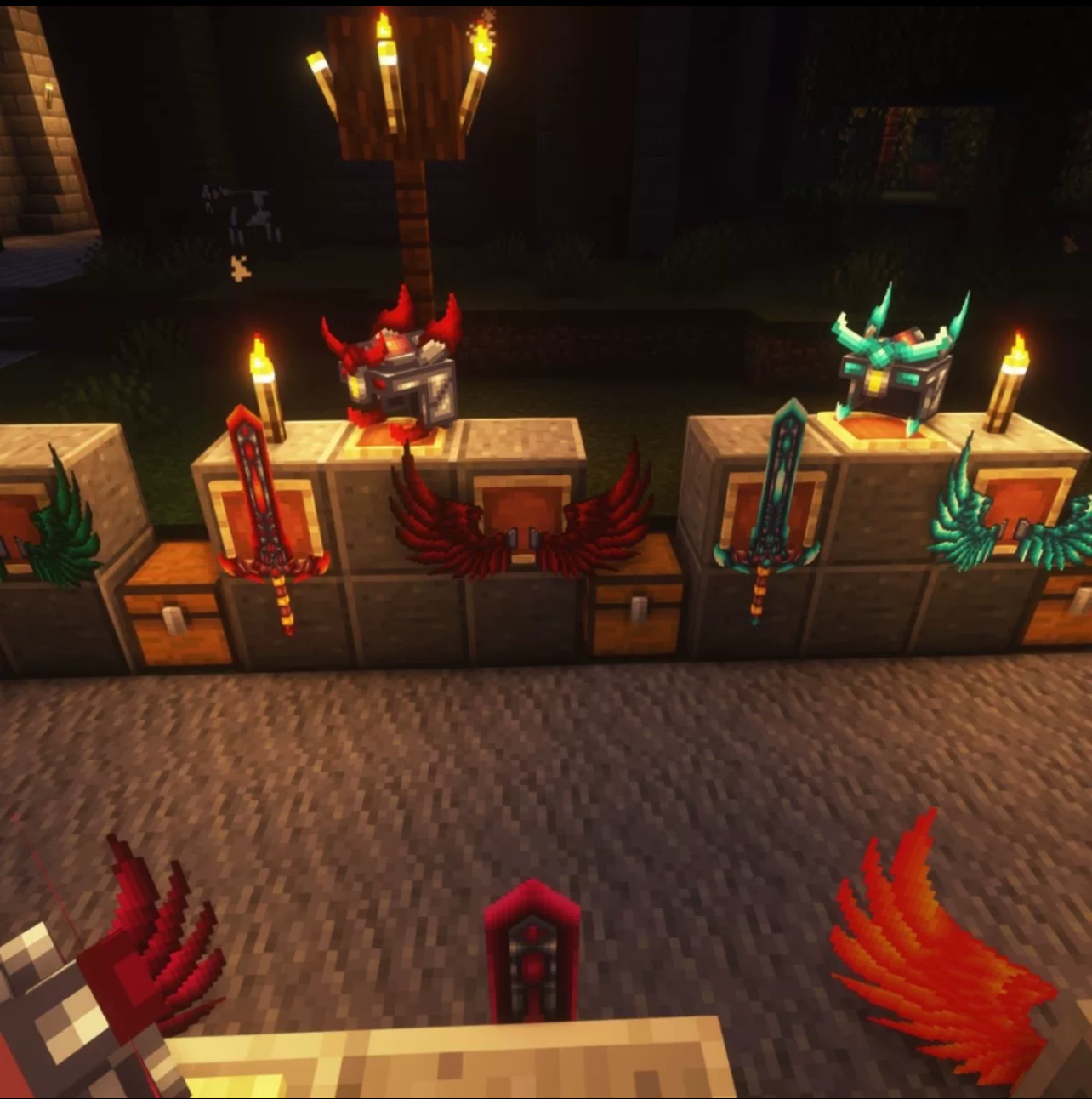 我的世界装备模型 - 飞龙猎人包-方块星球 - 我的世界论坛