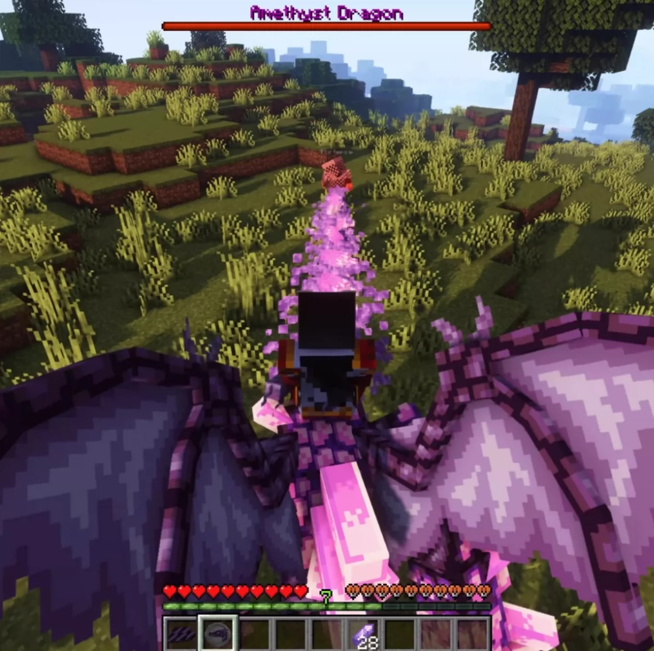 我的世界生物模型 - 紫水晶龙-方块星球 - 我的世界论坛