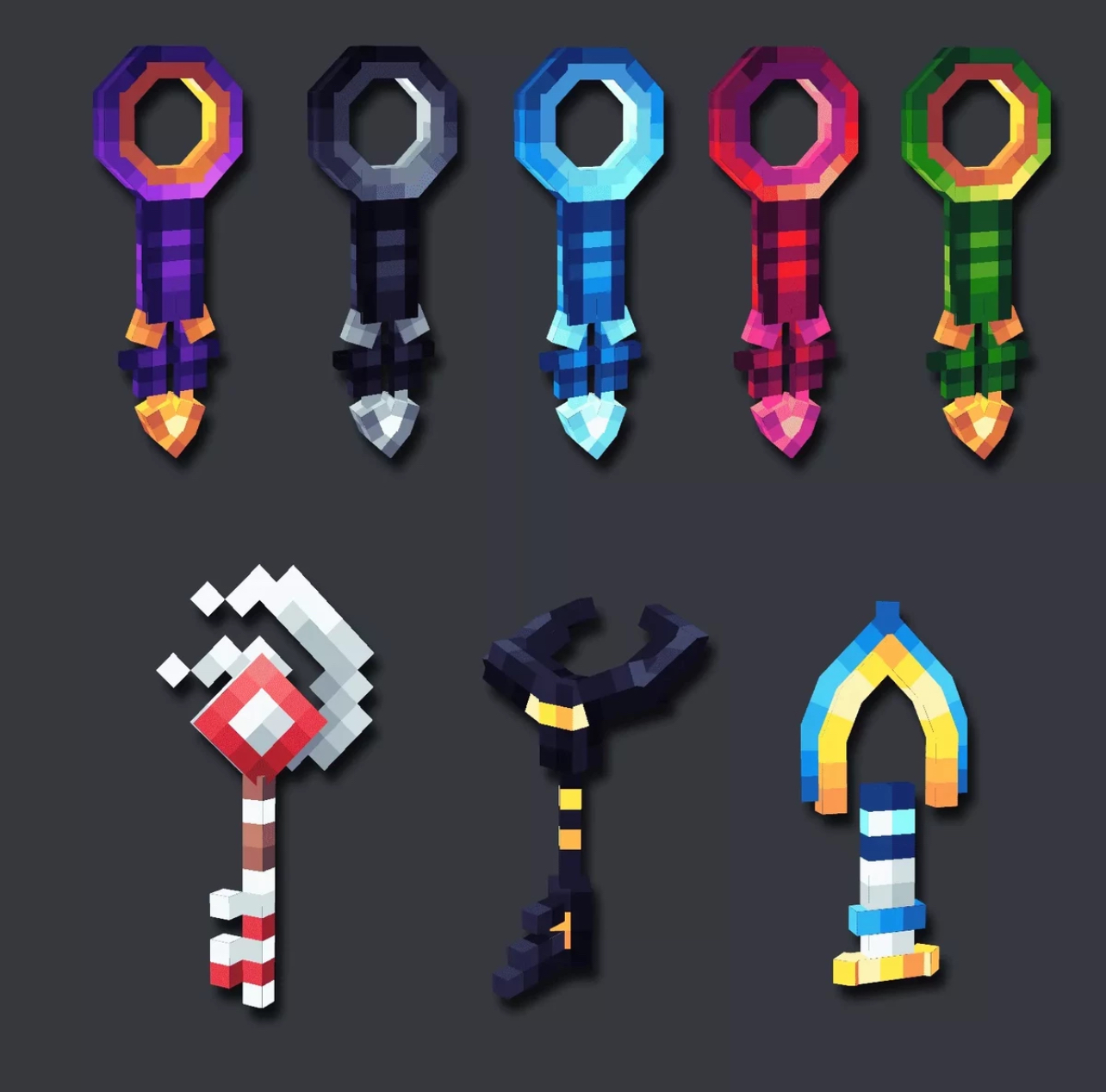 我的世界装饰模型 - 宝箱和钥匙 [龙核适配]-方块星球 - 我的世界论坛