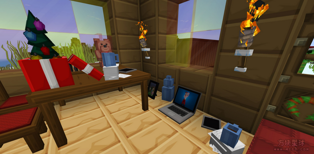 XmasBDcraft材质包：圣诞节主题的《我的世界》卡通欢乐装扮！-方块星球 - 我的世界论坛