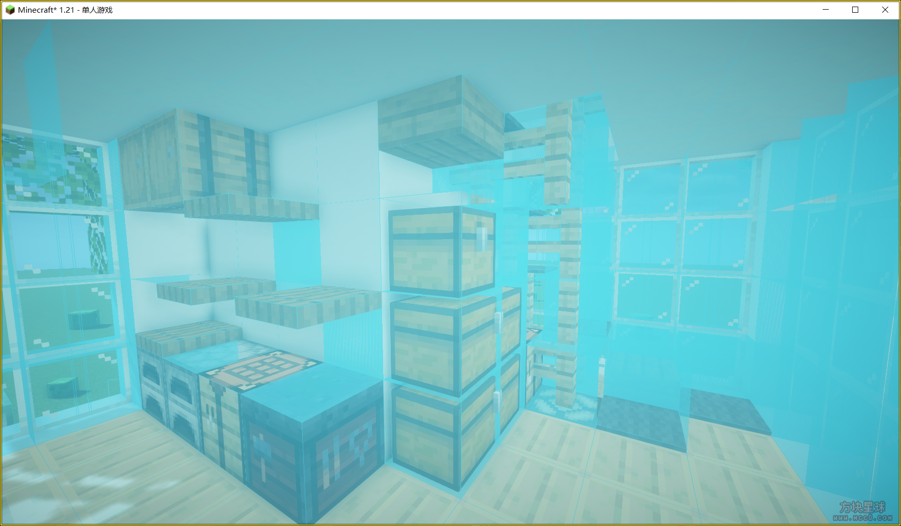 湖中别墅litematic投影-方块星球 - 我的世界论坛