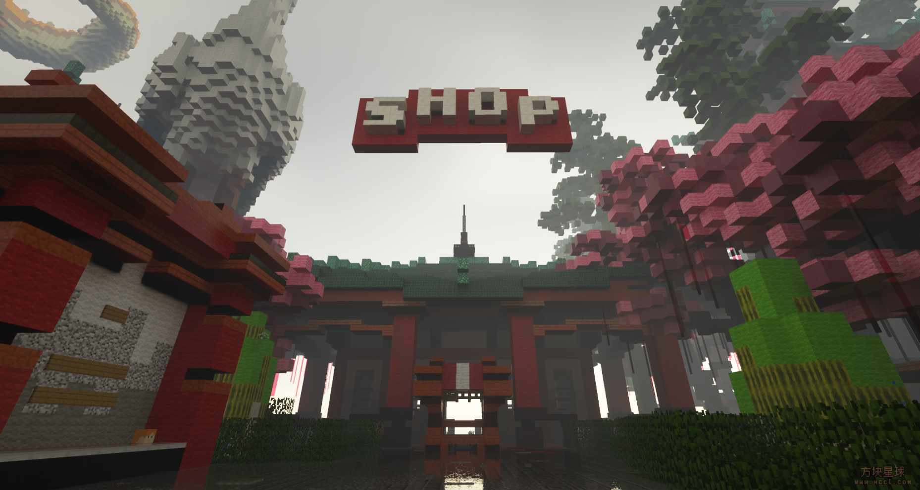 我的世界地图-东方浮岛商店【商店/大厅/活动任务】-方块星球 - 我的世界论坛