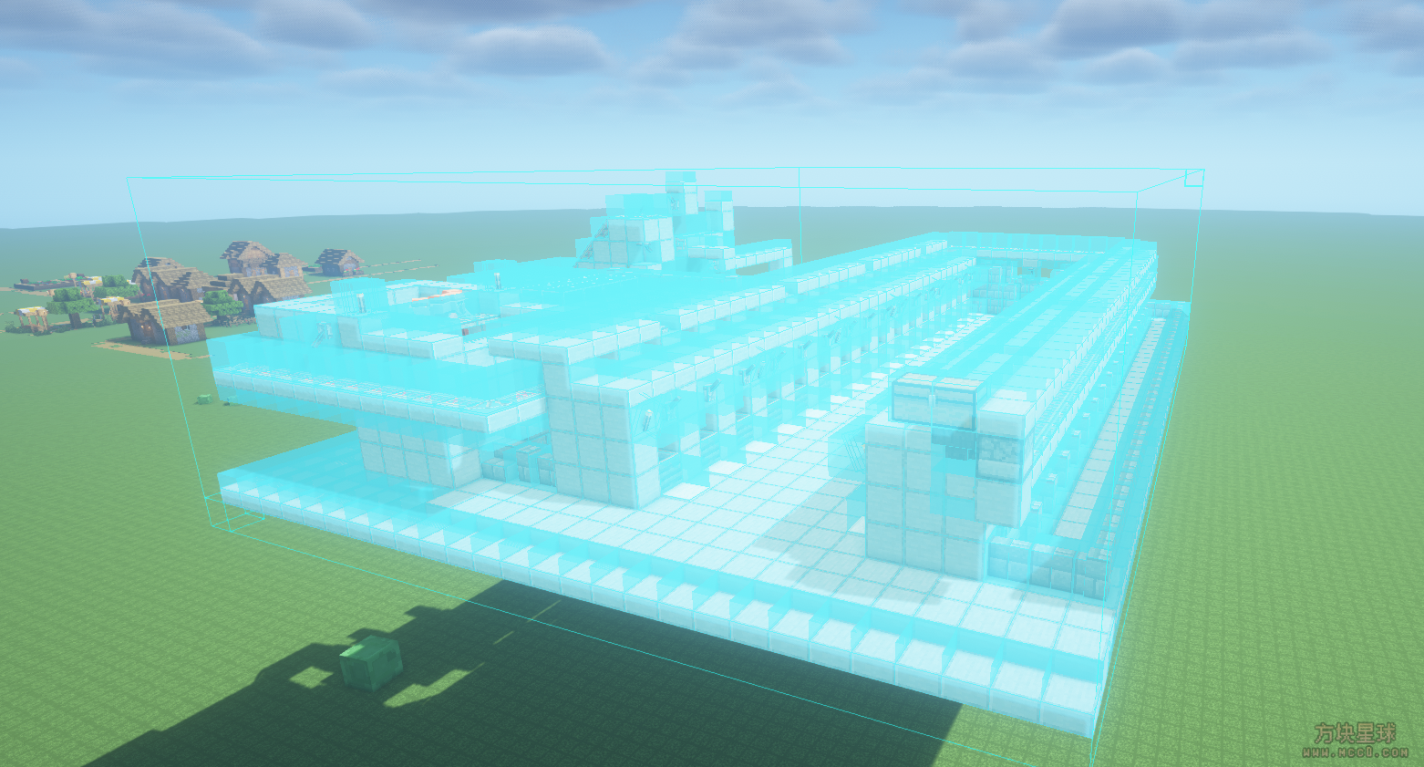 [黑山大叔系列]简单船吸村民交易所-栅栏卡位降低高度版-方块星球 - 我的世界论坛