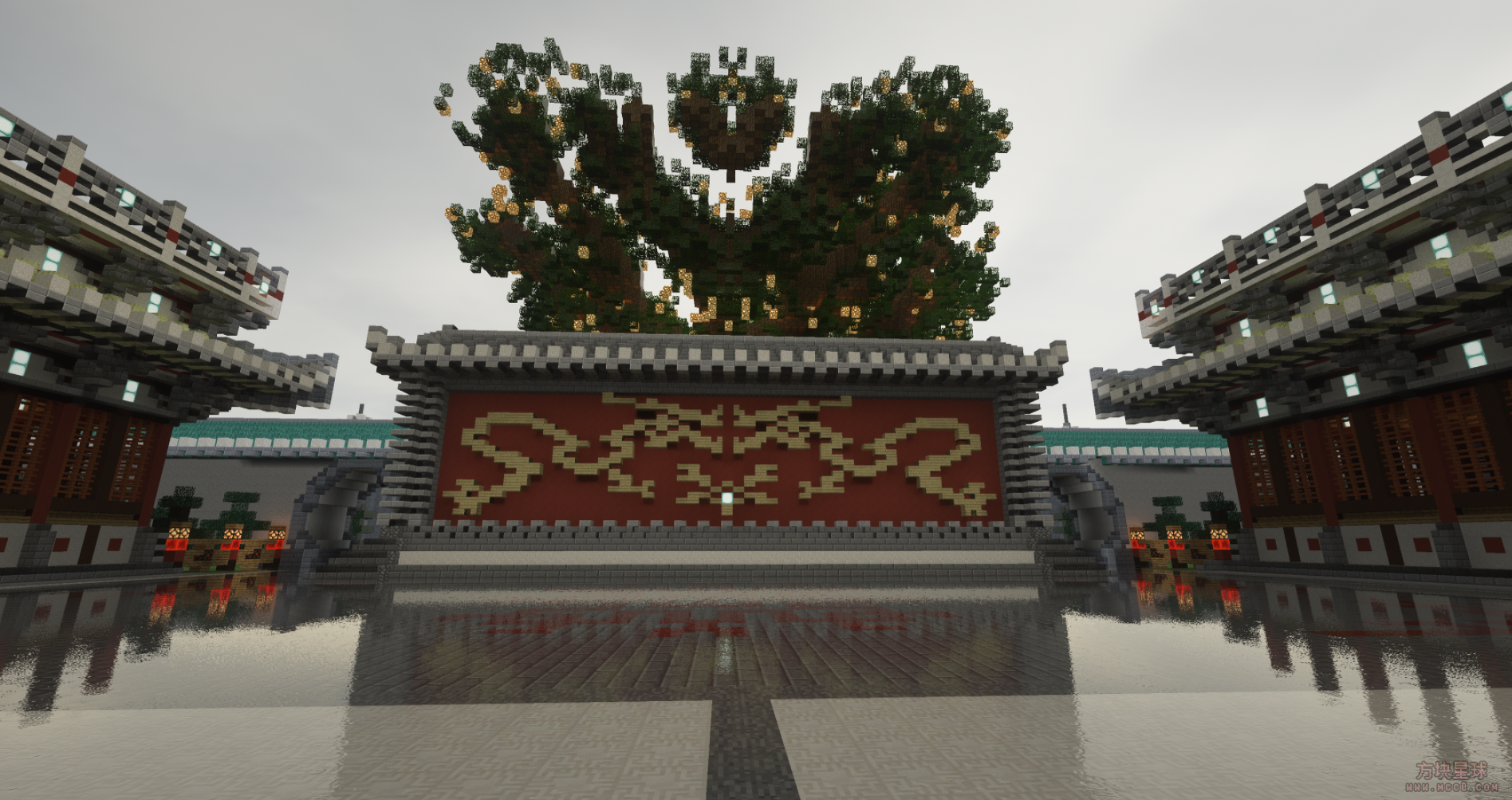 我的世界地图 - 古代城楼院子 【副本/商店/rpg】-方块星球 - 我的世界论坛