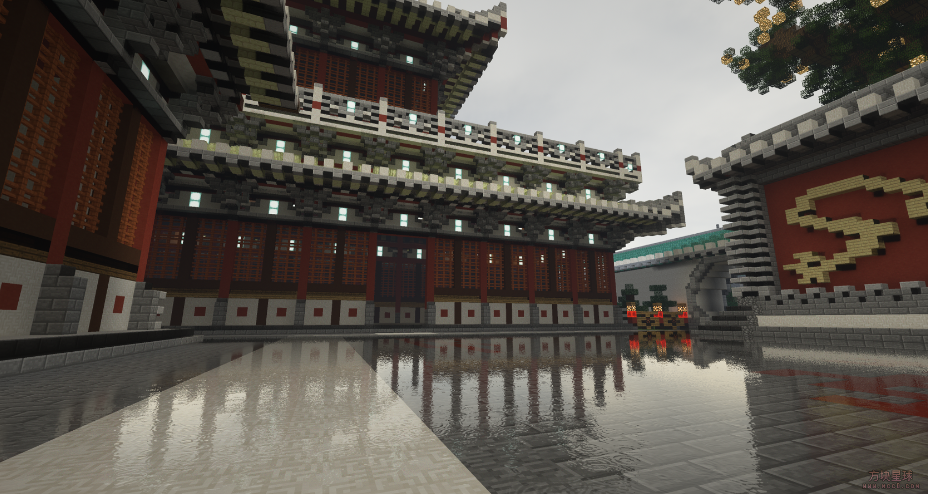 我的世界地图 - 古代城楼院子 【副本/商店/rpg】-方块星球 - 我的世界论坛